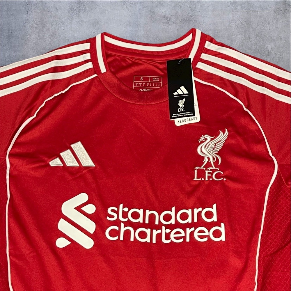 L.F.C Premier League 25/26 Home Jersey - Fan Version - Size Small - Adidas YNWA - Picture 3 of 4